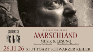 † 26.11.2026: Marschland - Ernie Fleetenkieker † Schwarzer Keiler Stuttgart